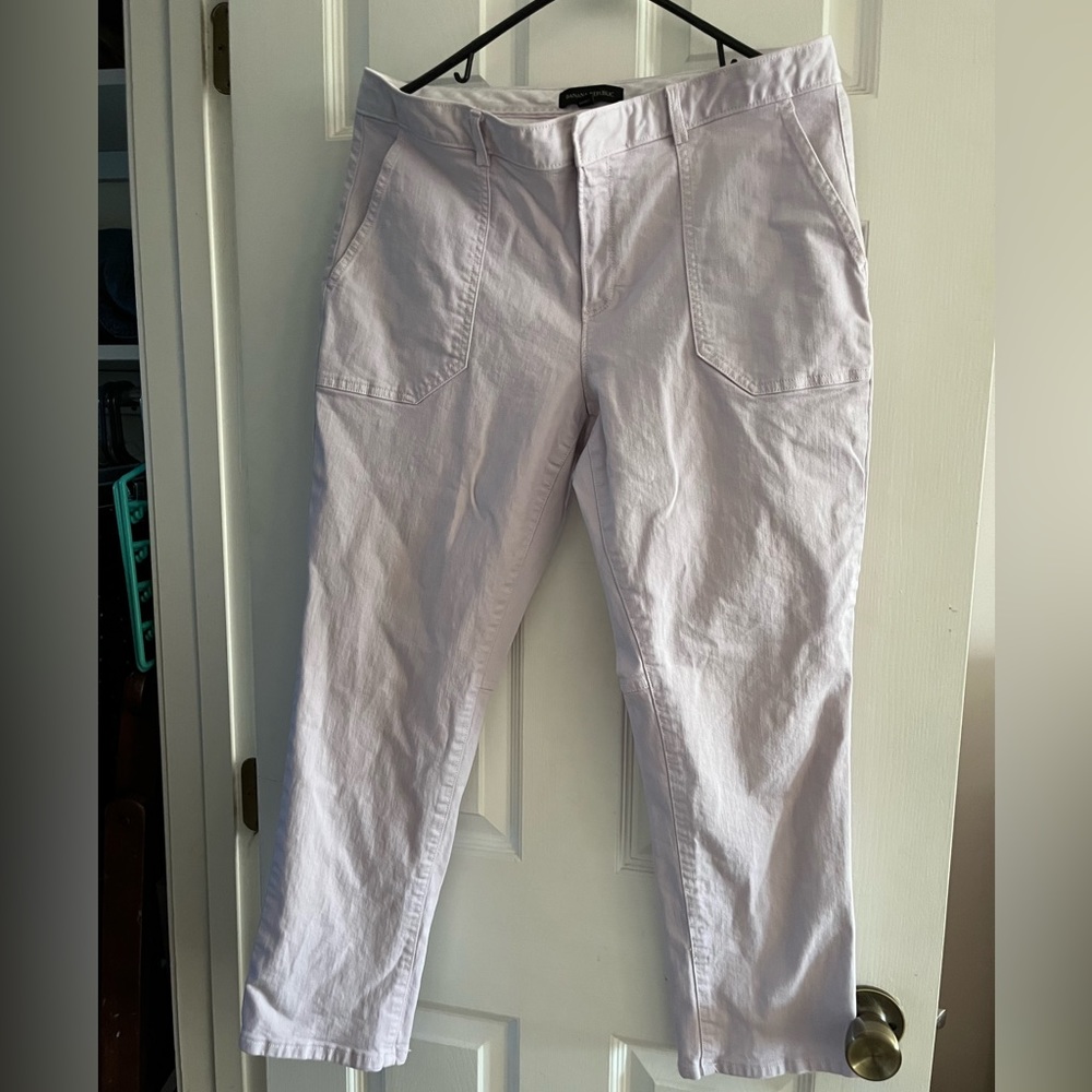 Banana republic lilac pants size 10